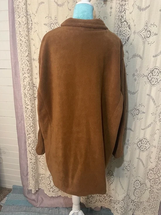 Bob Mackie: wearable art Embroidered Brown Suede Button-Front Jacket - Picture 7 of 8